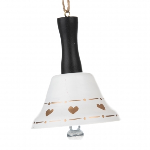 Zvonček so srdiečkami biely