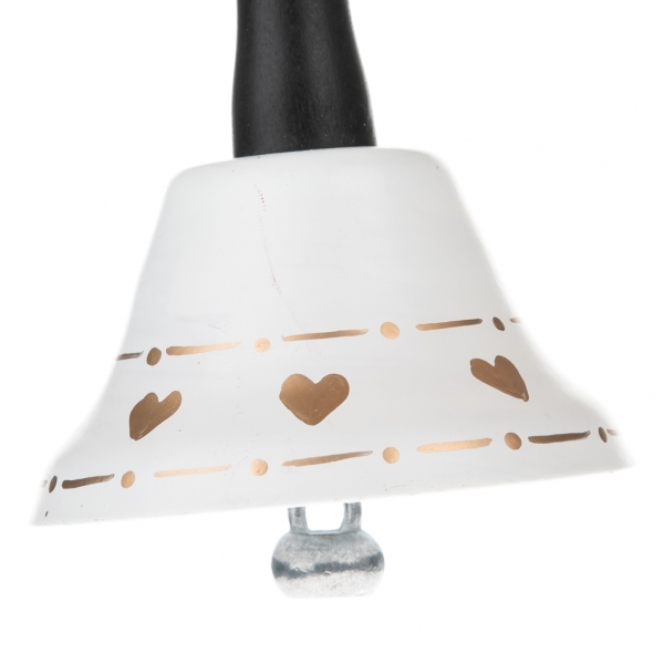 Zvonček so srdiečkami biely