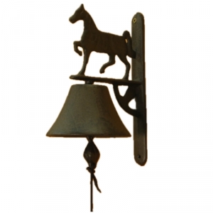 Zvonček stredný hnedý s koňom