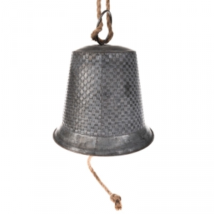 Zvonček závesný tmavý 24x27cm