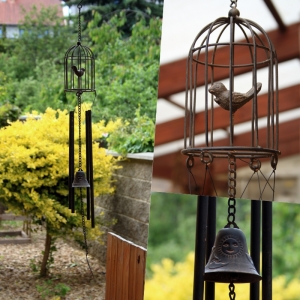 Zvonkohra s vtáčikom v klietke 90cm