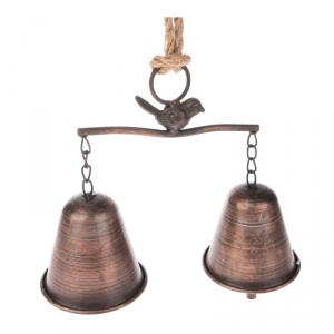 Zvonky s ptáčkem 9,5x19x21cm